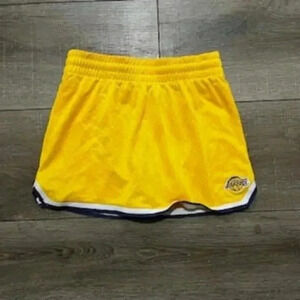 NBA Los Angeles Lakers basketball‎ Girl’s Skort Yellow Skirt Size Medium